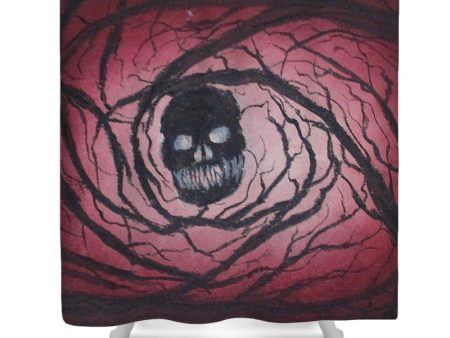 Twirling Skull - Shower Curtain Sale