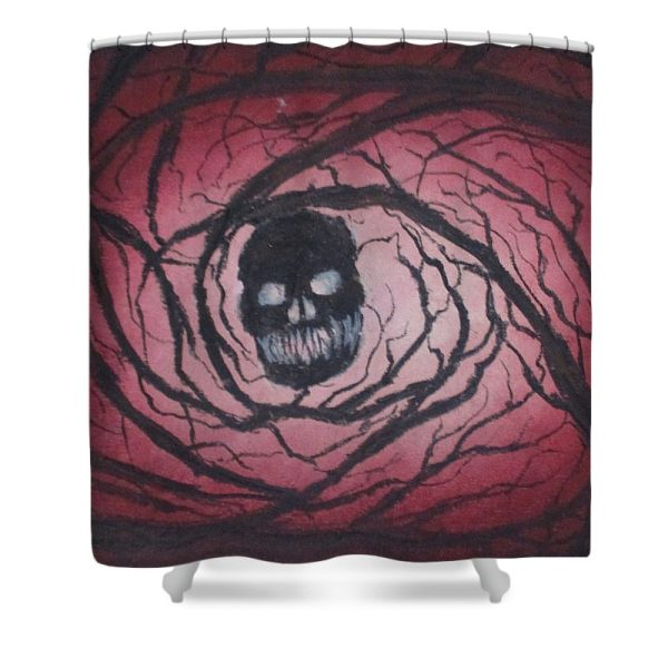 Twirling Skull - Shower Curtain Sale