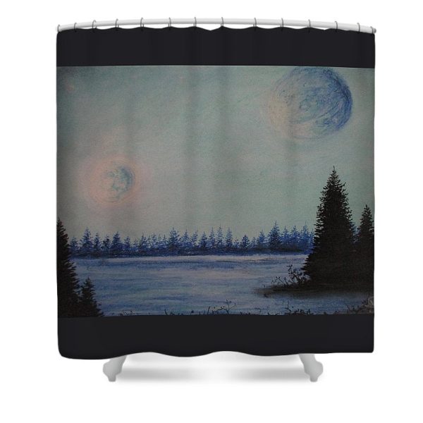 Planets X, Y and Z - Shower Curtain Online