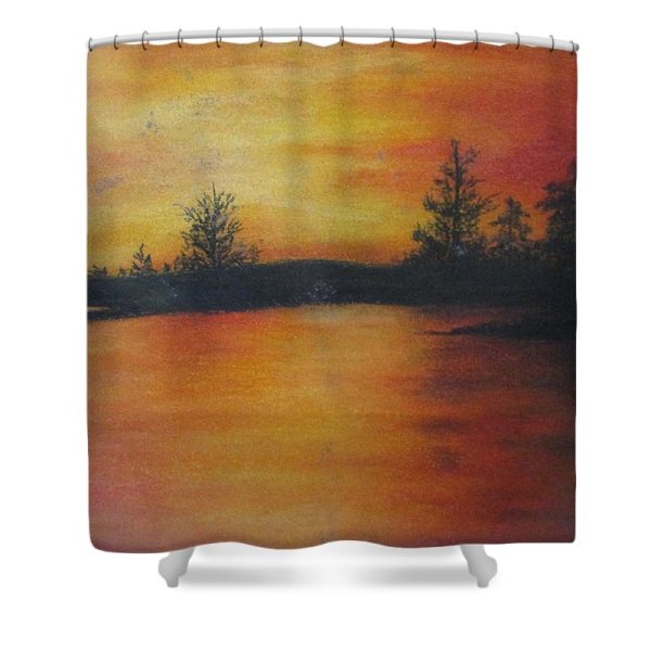 Red Sunset - Shower Curtain Discount