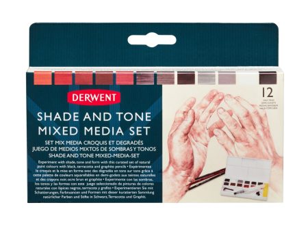 Mixed media-setti Derwent Shade and Tone Mixed Media Set Sale